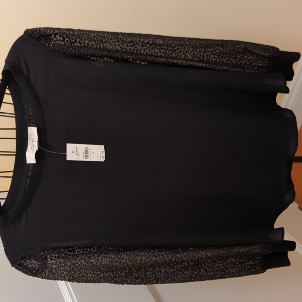Nwt Loft beaded blouse